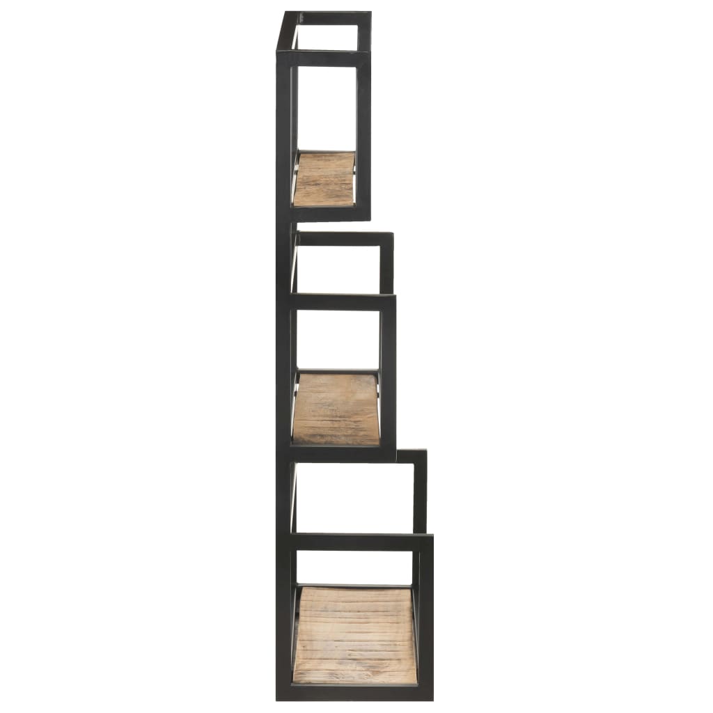 Wandregal 60x20x85 cm Raues Mangoholz