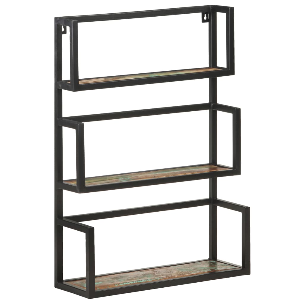 Wandregal 60x20x85 cm Altholz Massiv