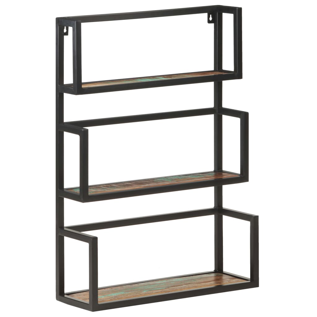Wandregal 60x20x85 cm Altholz Massiv