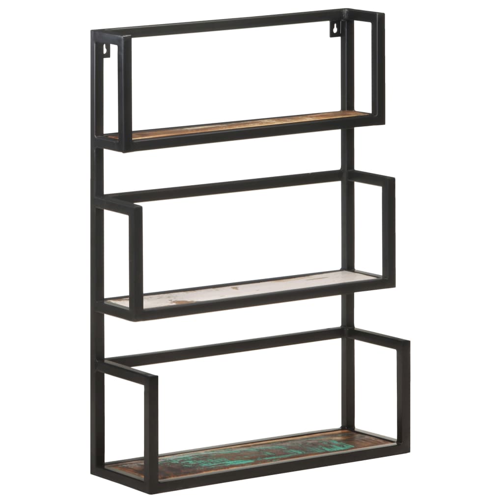Wandregal 60x20x85 cm Altholz Massiv
