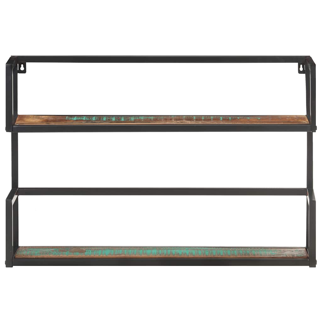 Wandregal 60x20x60 cm Altholz Massiv