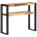 Konsolentisch 90x30x75 cm Raues Mangoholz