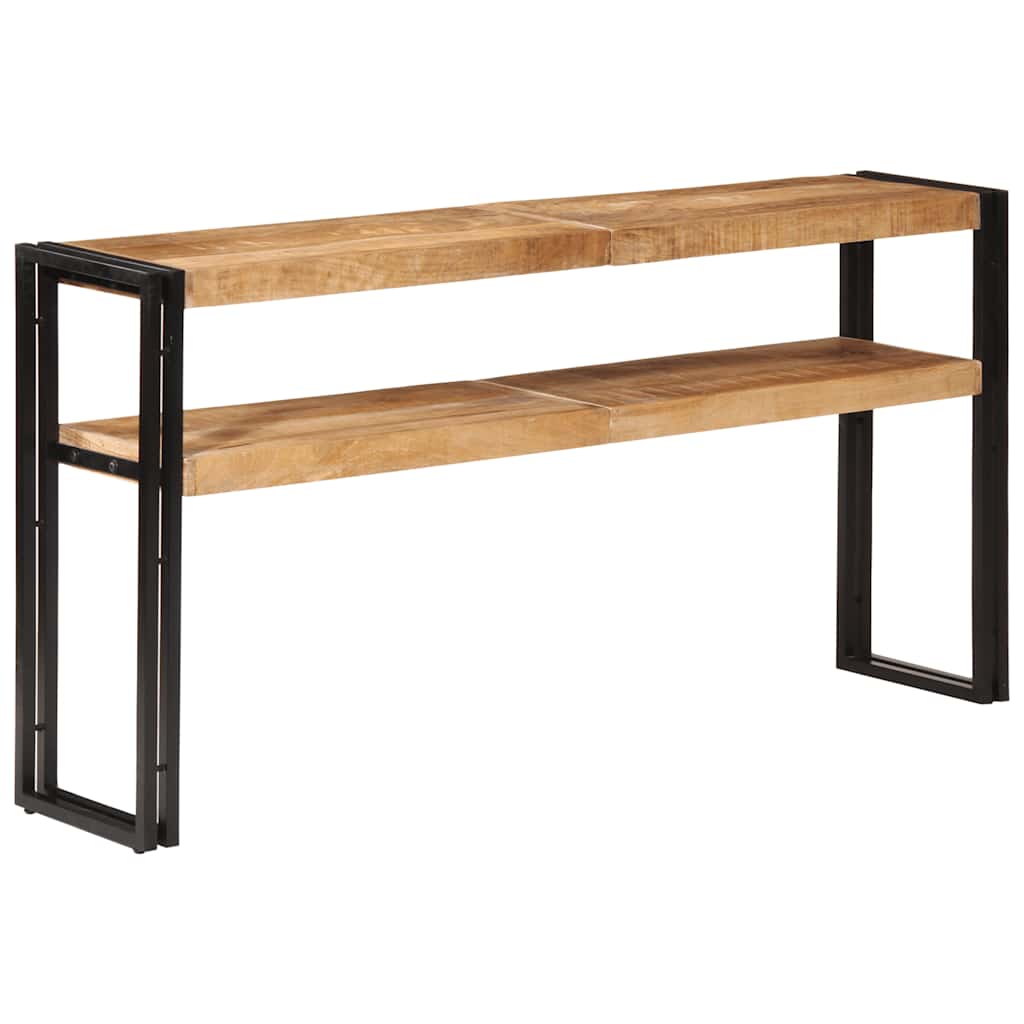 Konsolentisch 150x30x75 cm Raues Mangoholz