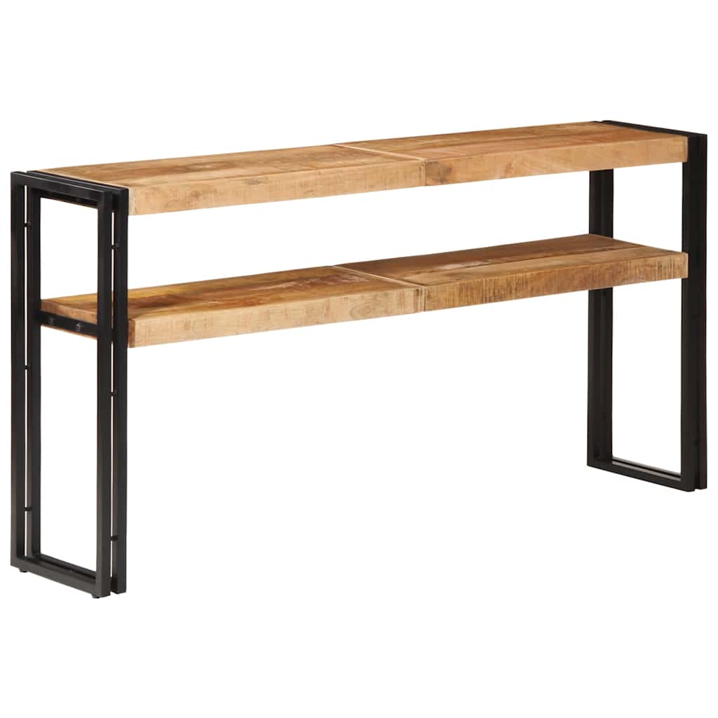 Konsolentisch 150x30x75 cm Raues Mangoholz