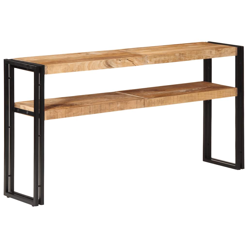 Konsolentisch 150x30x75 cm Raues Mangoholz