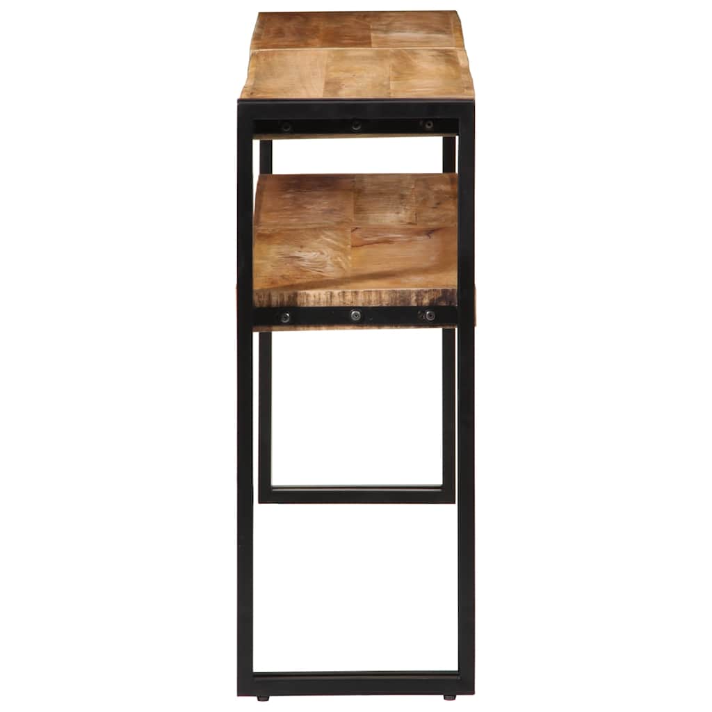 Konsolentisch 150x30x75 cm Raues Mangoholz