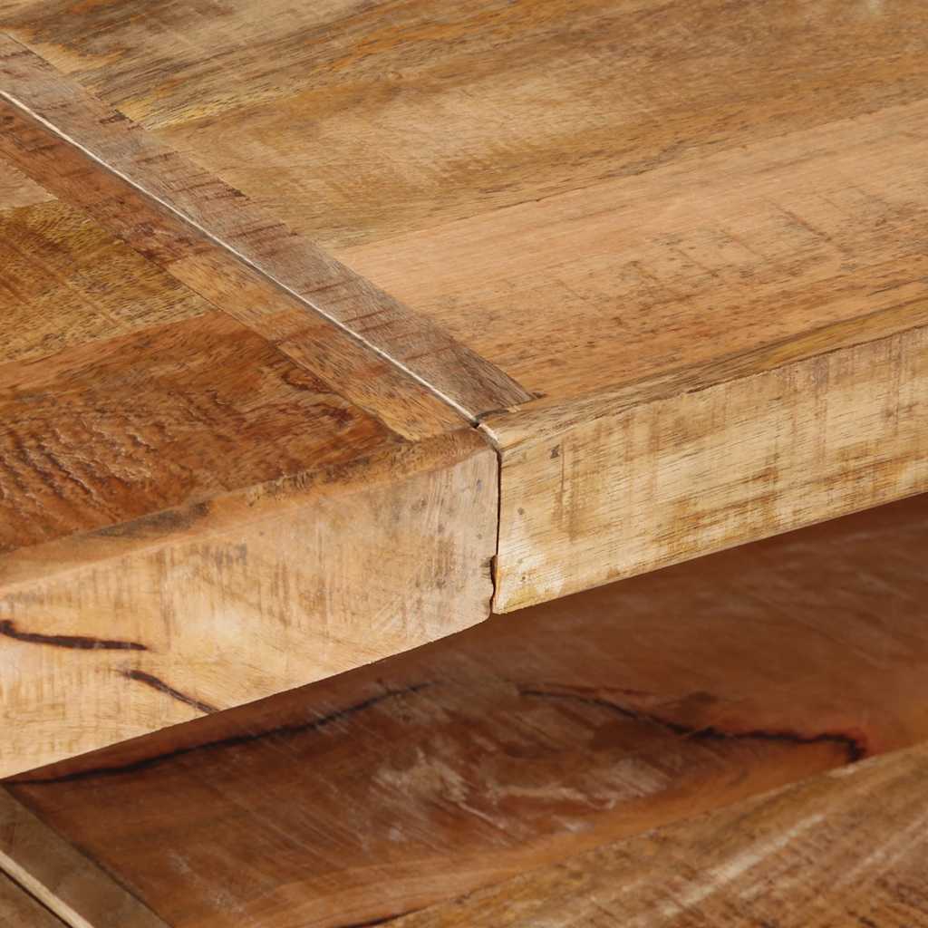 Konsolentisch 150x30x75 cm Raues Mangoholz