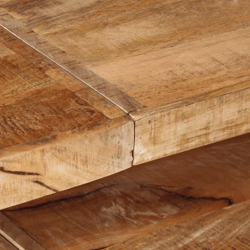 Konsolentisch 150x30x75 cm Raues Mangoholz