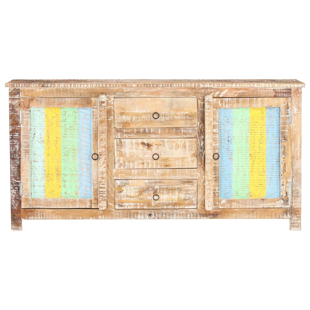 Sideboard 151x40x75 cm Raues Akazienholz
