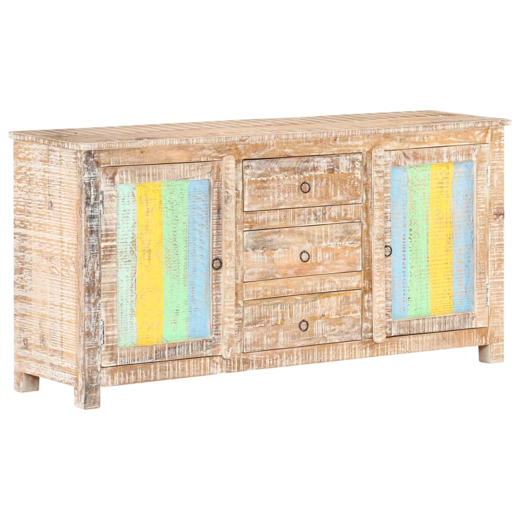 Sideboard 151x40x75 cm Raues Akazienholz
