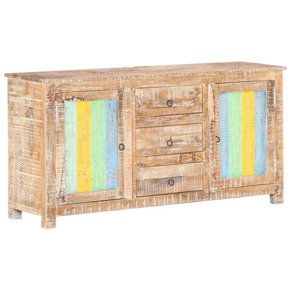 Sideboard 151x40x75 cm Raues Akazienholz