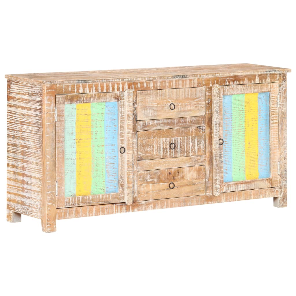 Sideboard 151x40x75 cm Raues Akazienholz