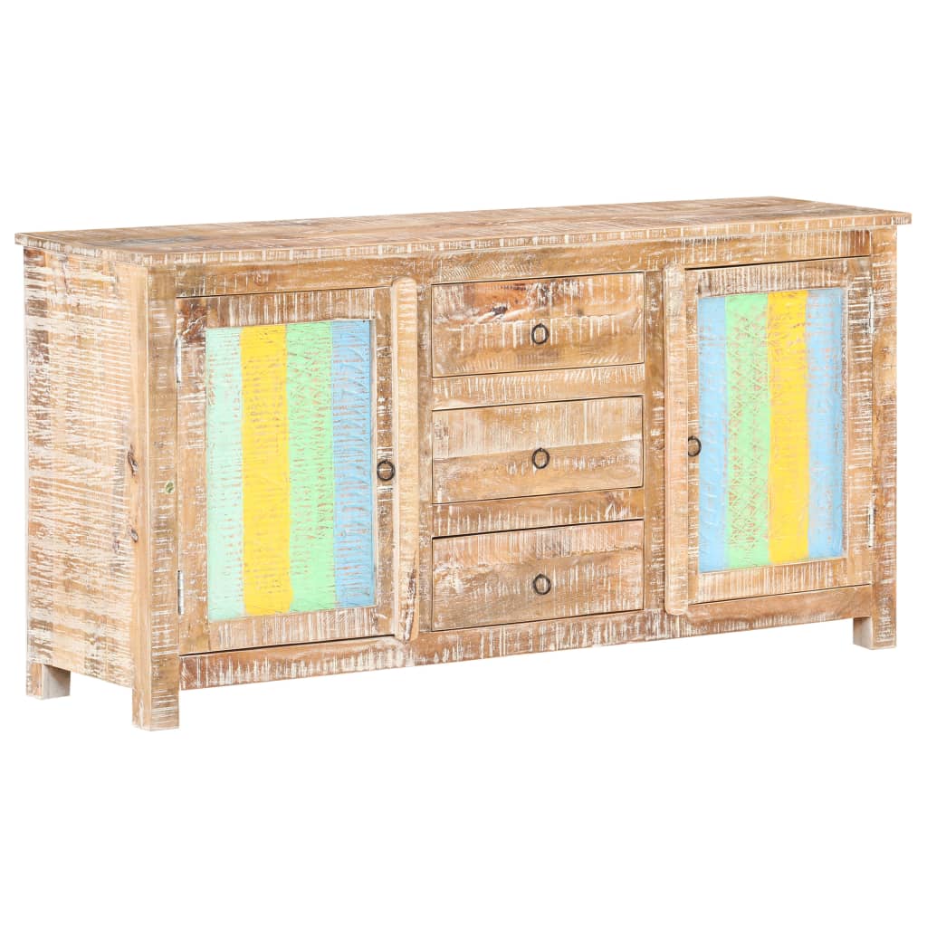 Sideboard 151x40x75 cm Raues Akazienholz