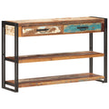 Sideboard 120x30x75 cm Recyceltes Massivholz