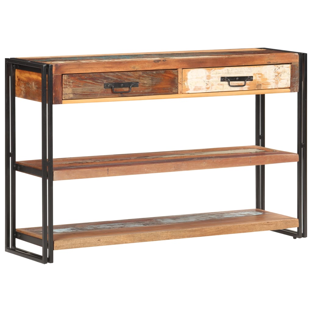 Sideboard 120x30x75 cm Recyceltes Massivholz