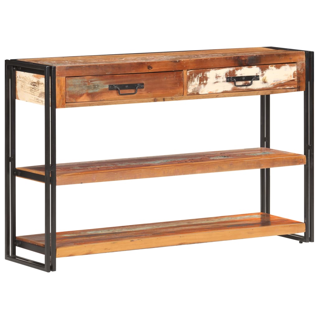 Sideboard 120x30x75 cm Recyceltes Massivholz