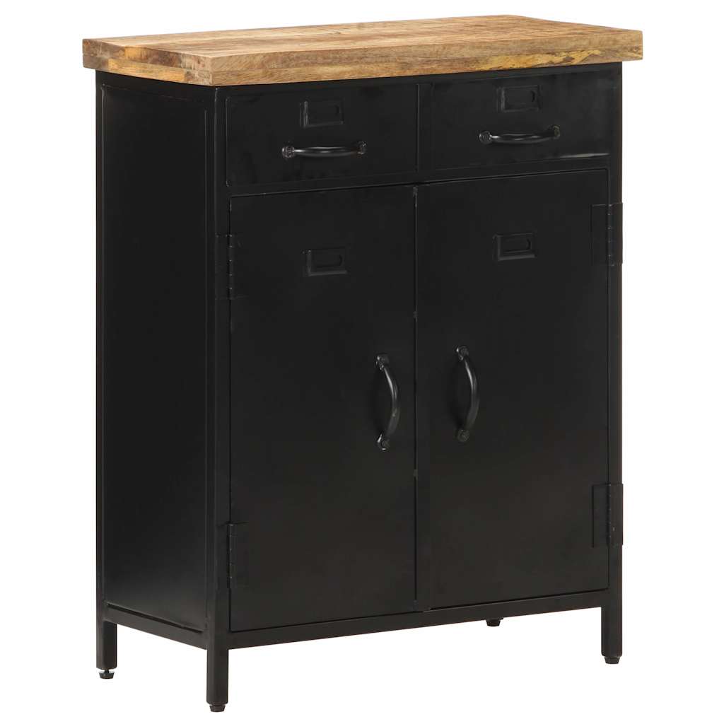 Sideboard 60x30x76 cm Raues Mangoholz