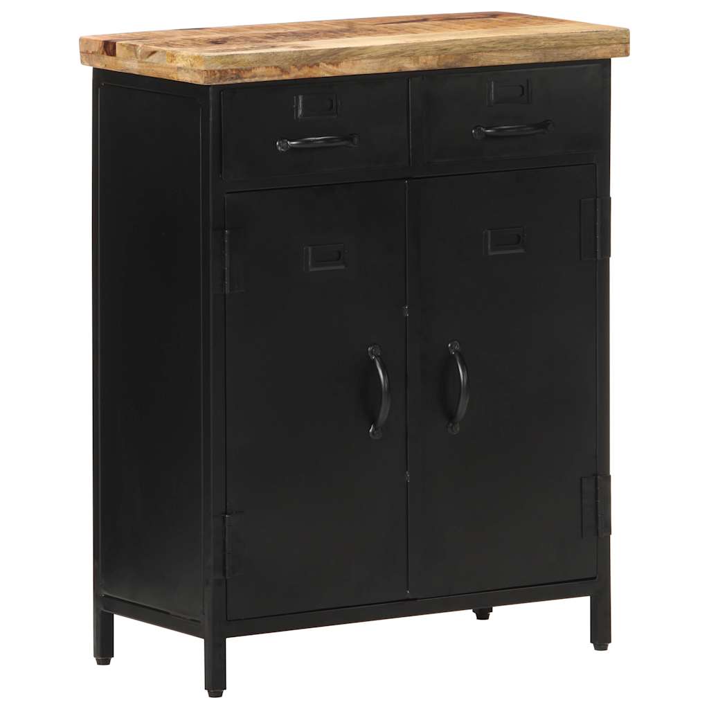 Sideboard 60x30x76 cm Raues Mangoholz