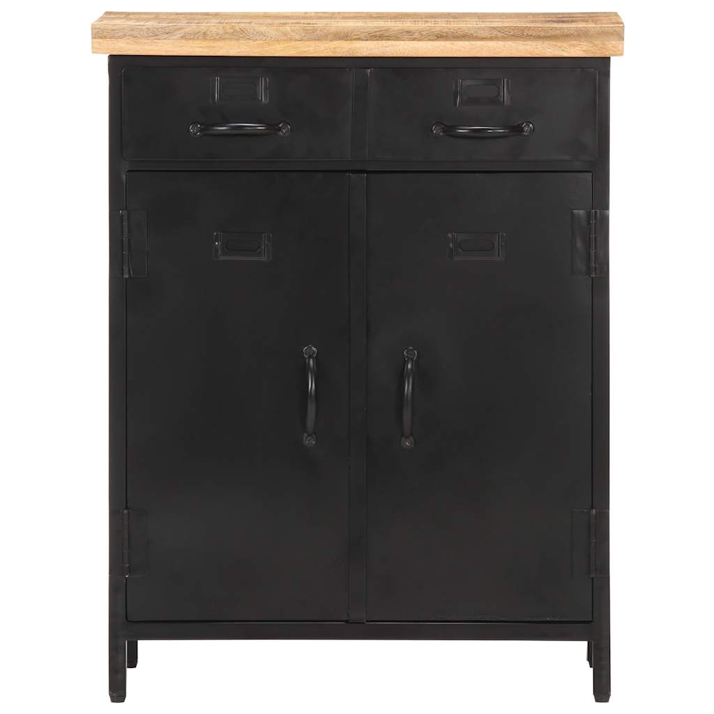 Sideboard 60x30x76 cm Raues Mangoholz