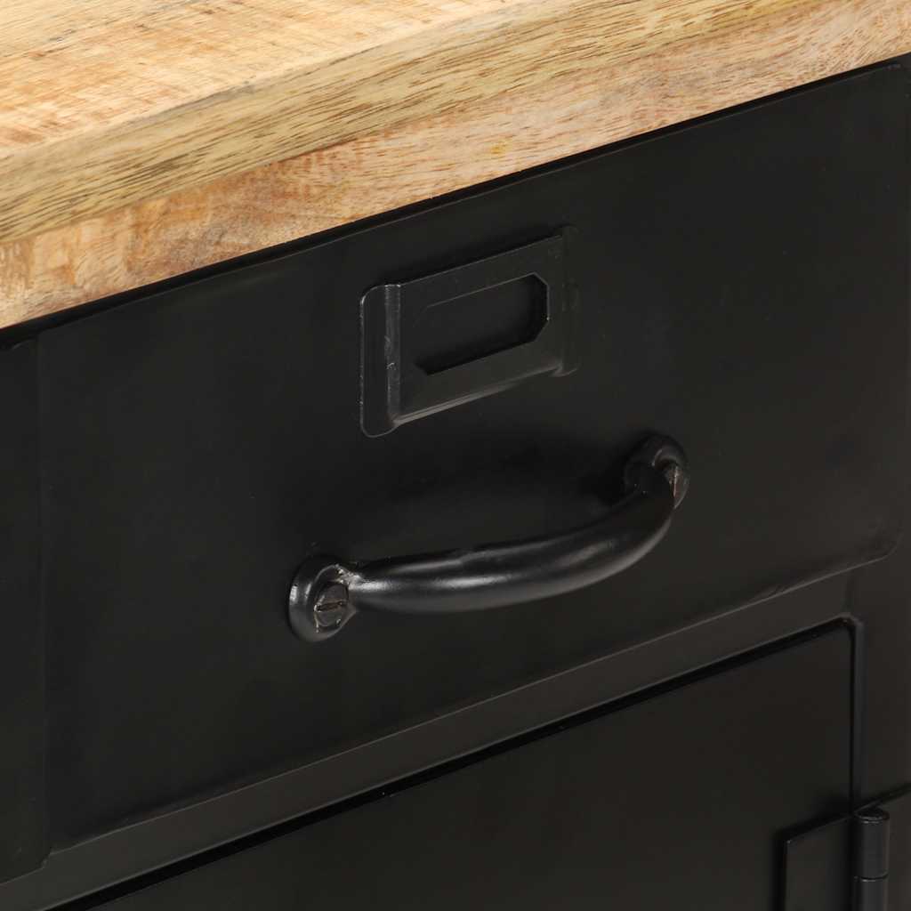 Sideboard 60x30x76 cm Raues Mangoholz