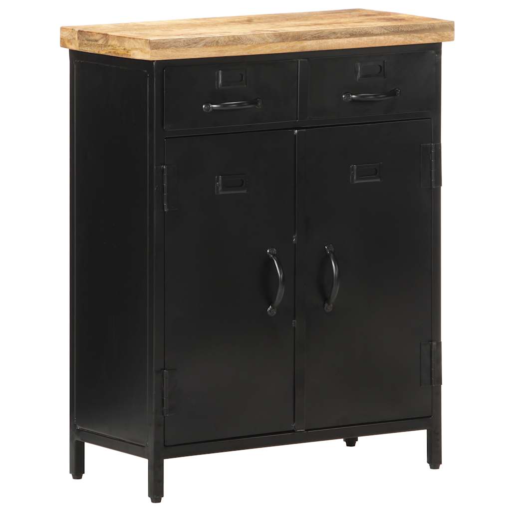 Sideboard 60x30x76 cm Raues Mangoholz