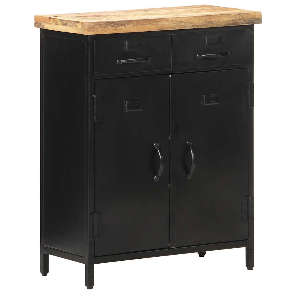 Sideboard 60x30x76 cm Raues Mangoholz