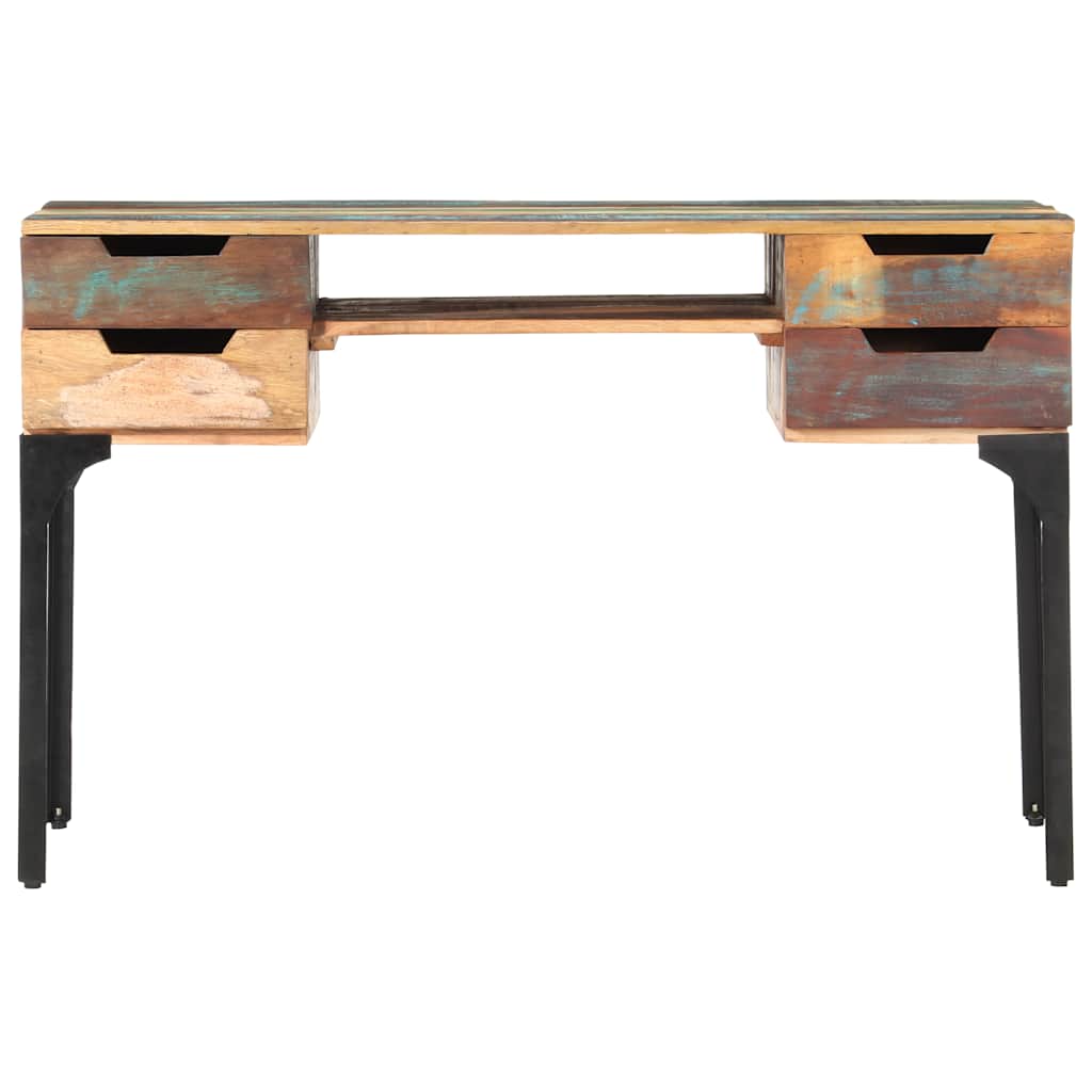 Schreibtisch 118x48x75 cm Recyceltes Massivholz