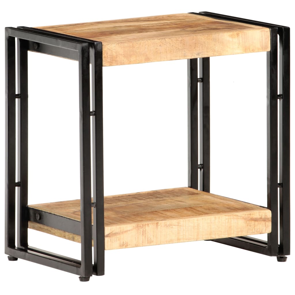 Beistelltisch 40x30x40 cm Raues Mangoholz