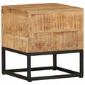 Beistelltisch 30x30x33 cm Raues Mangoholz