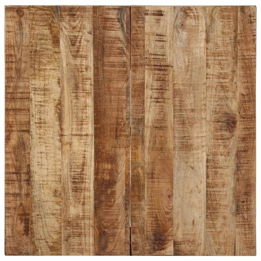 Couchtisch 68x68x41 cm Raues Mangoholz