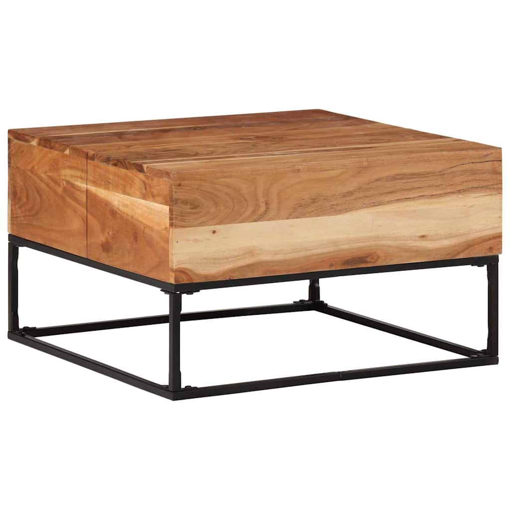 Couchtisch 68x68x41 cm Massivholz Akazie