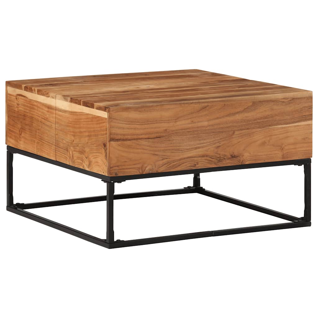 Couchtisch 68x68x41 cm Massivholz Akazie