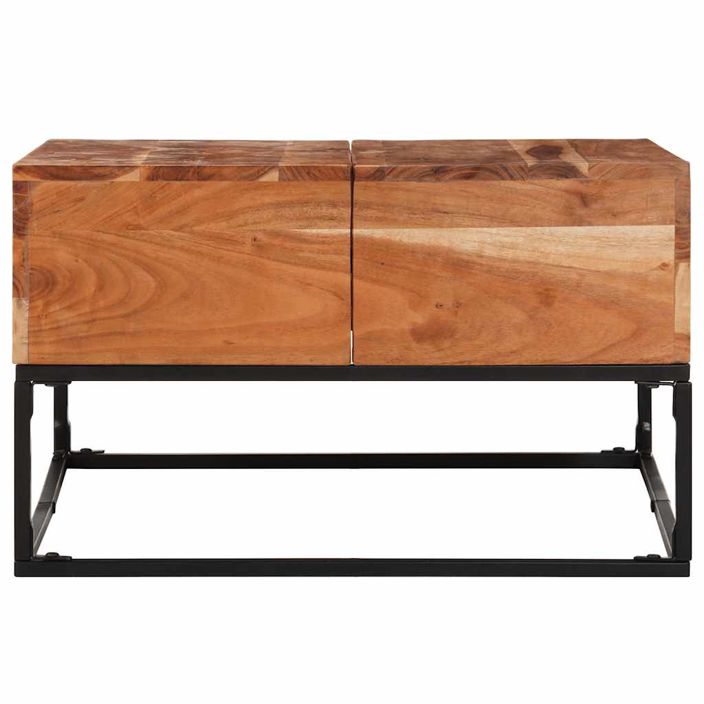 Couchtisch 68x68x41 cm Massivholz Akazie