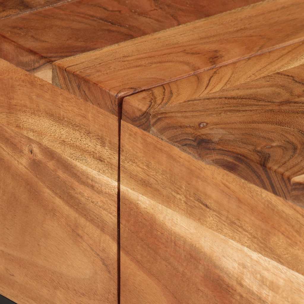 Couchtisch 68x68x41 cm Massivholz Akazie