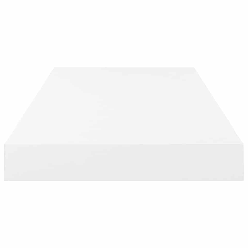 Schweberegal Hochglanz-Weiß 50x23x3,8 cm MDF