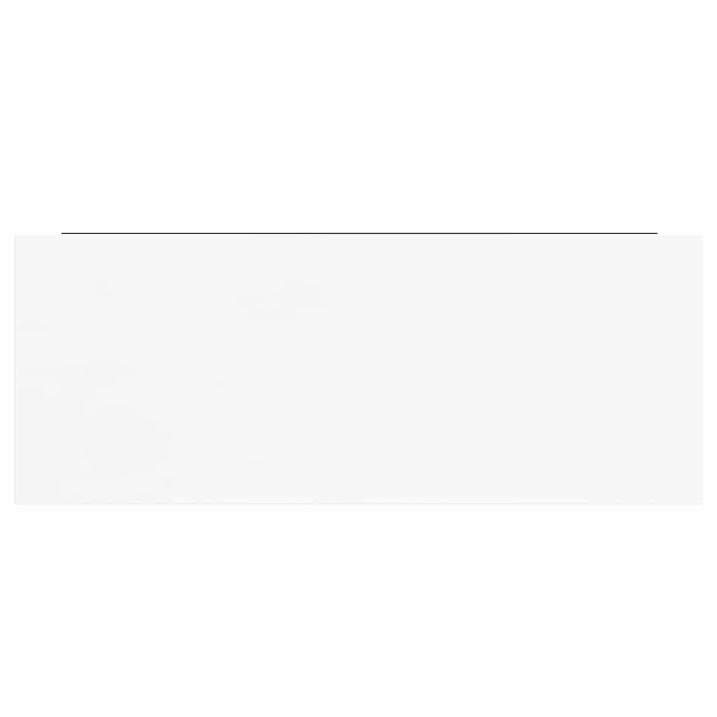 Schweberegale 4 Stk. Hochglanz-Weiß 60x23,5x3,8 cm MDF