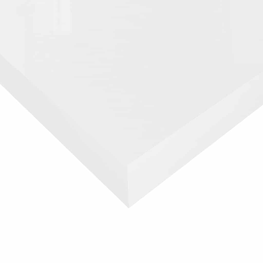 Schweberegal Hochglanz-Weiß 120x23,5x3,8 cm MDF