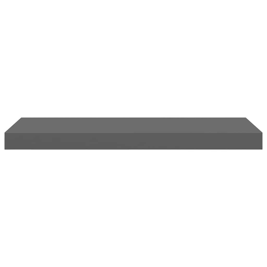 Schweberegal Hochglanz-Grau 60x23,5x3,8 cm MDF