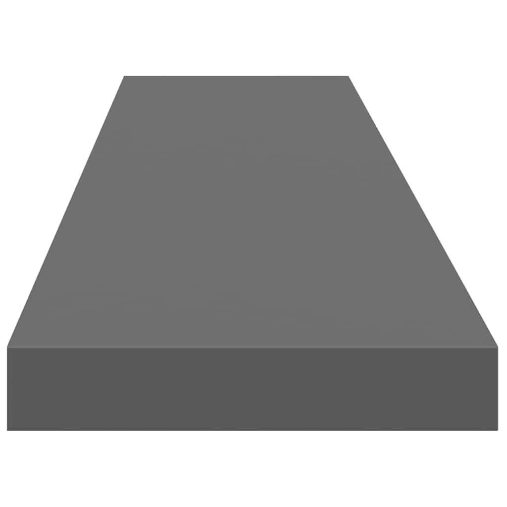 Schweberegal Hochglanz-Grau 120x23,5x3,8 cm MDF