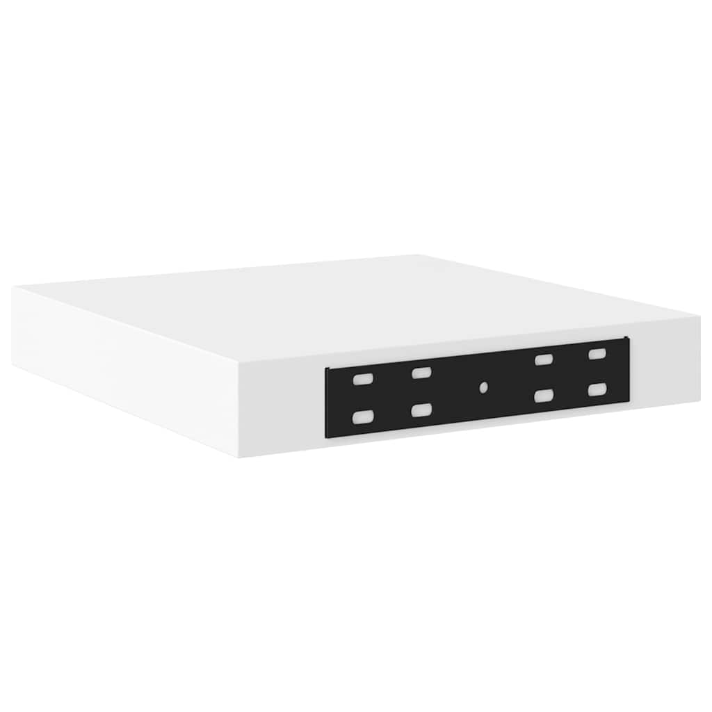 Schweberegale 4 Stk. Weiß 23x23,5x3,8 cm MDF
