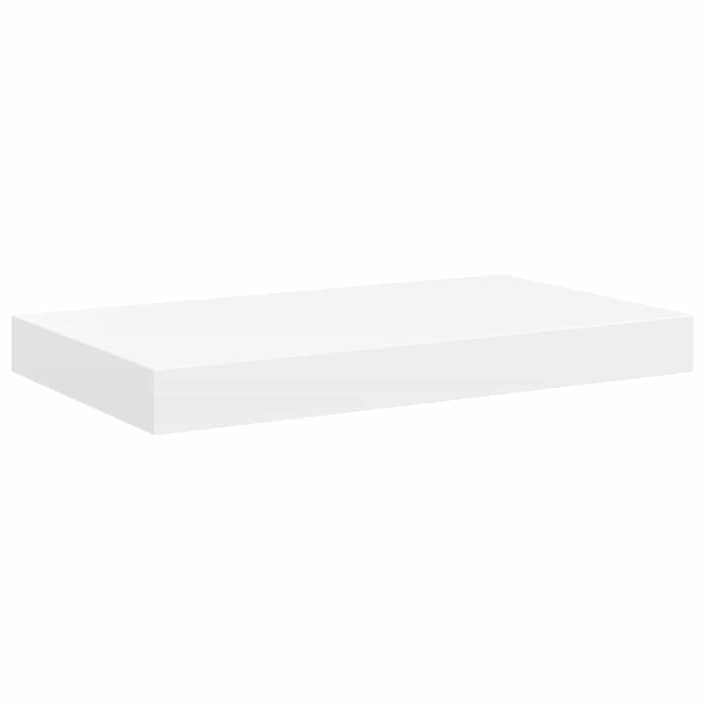 Schweberegale 2 Stk. Weiß 40x23x3,8 cm MDF