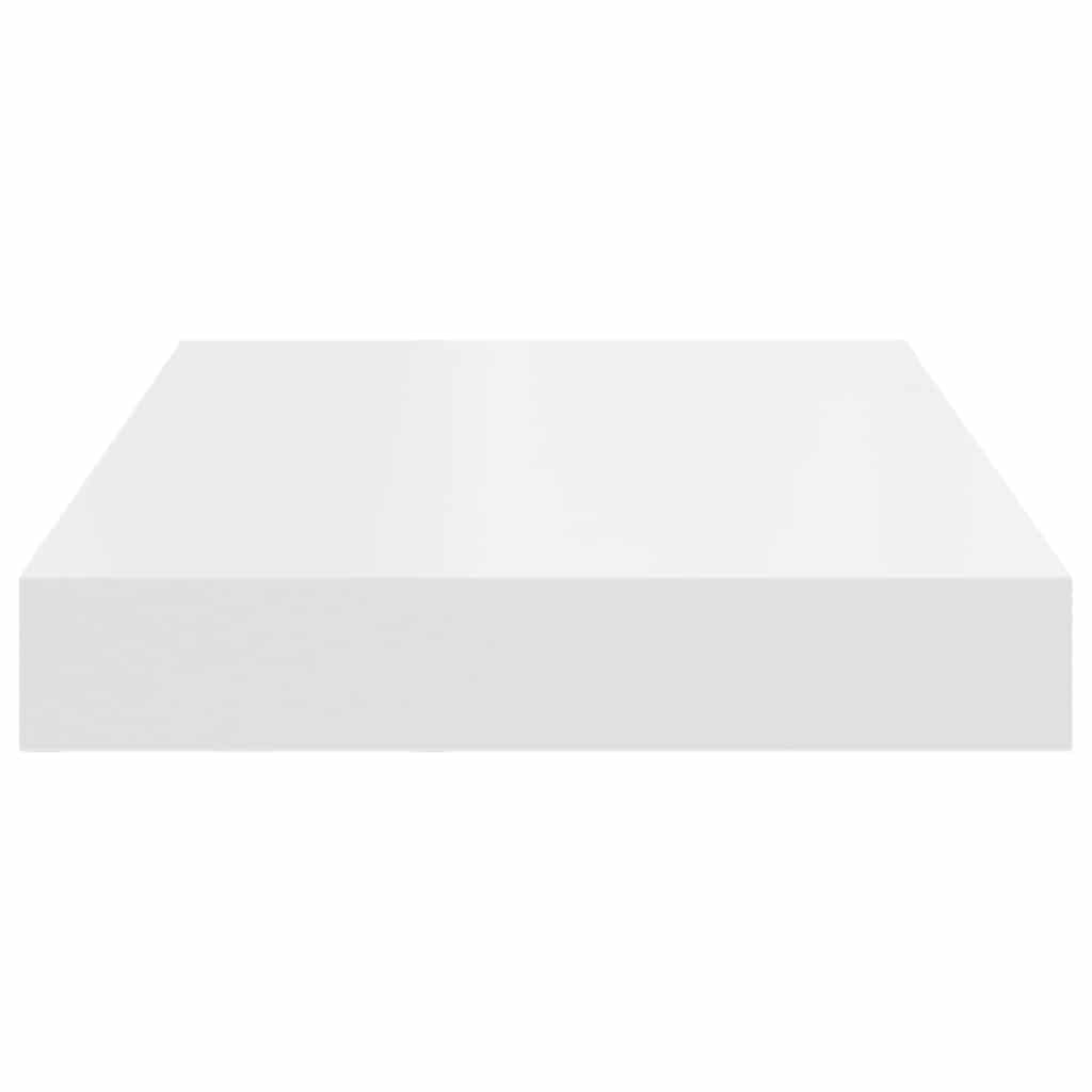 Schweberegale 2 Stk. Weiß 40x23x3,8 cm MDF