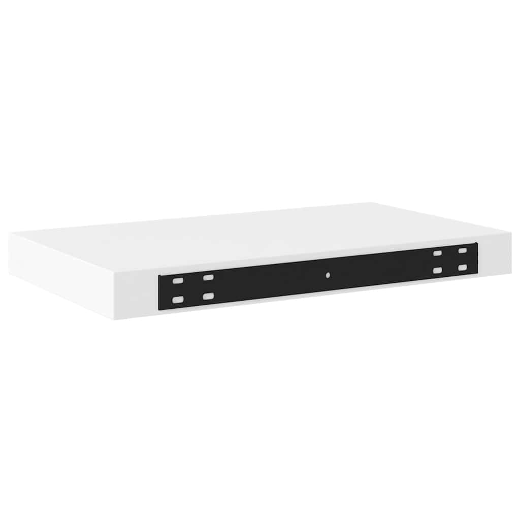 Schweberegale 2 Stk. Weiß 40x23x3,8 cm MDF