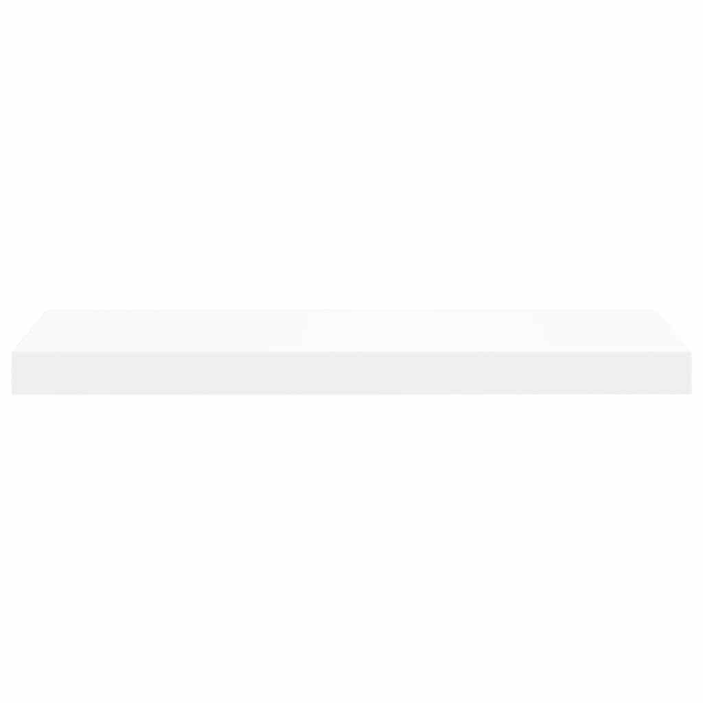 Schwebende Wandregale 2 Stk. Weiß 60x23,5x3,8cm MDF