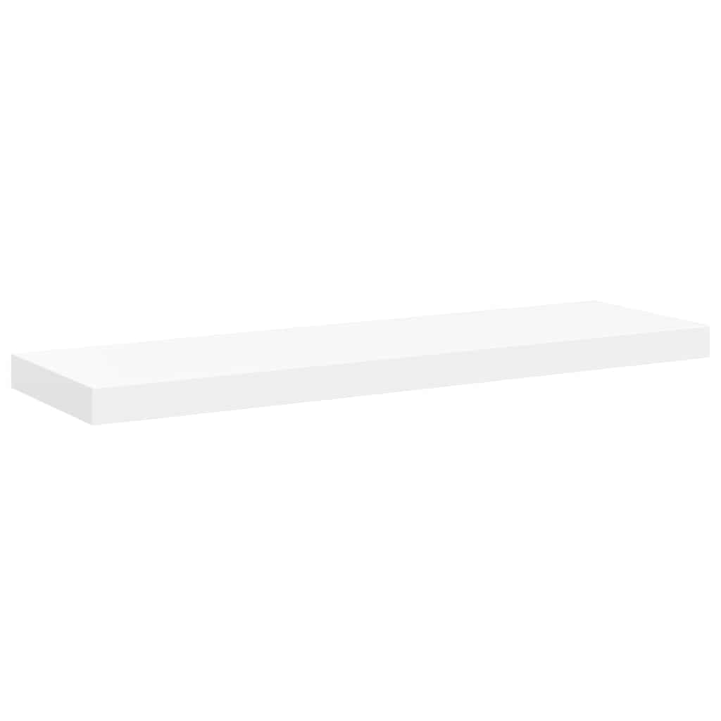 Schweberegale 4 Stk. Weiß 80x23,5x3,8 cm MDF