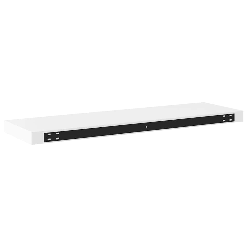 Schweberegale 4 Stk. Weiß 80x23,5x3,8 cm MDF