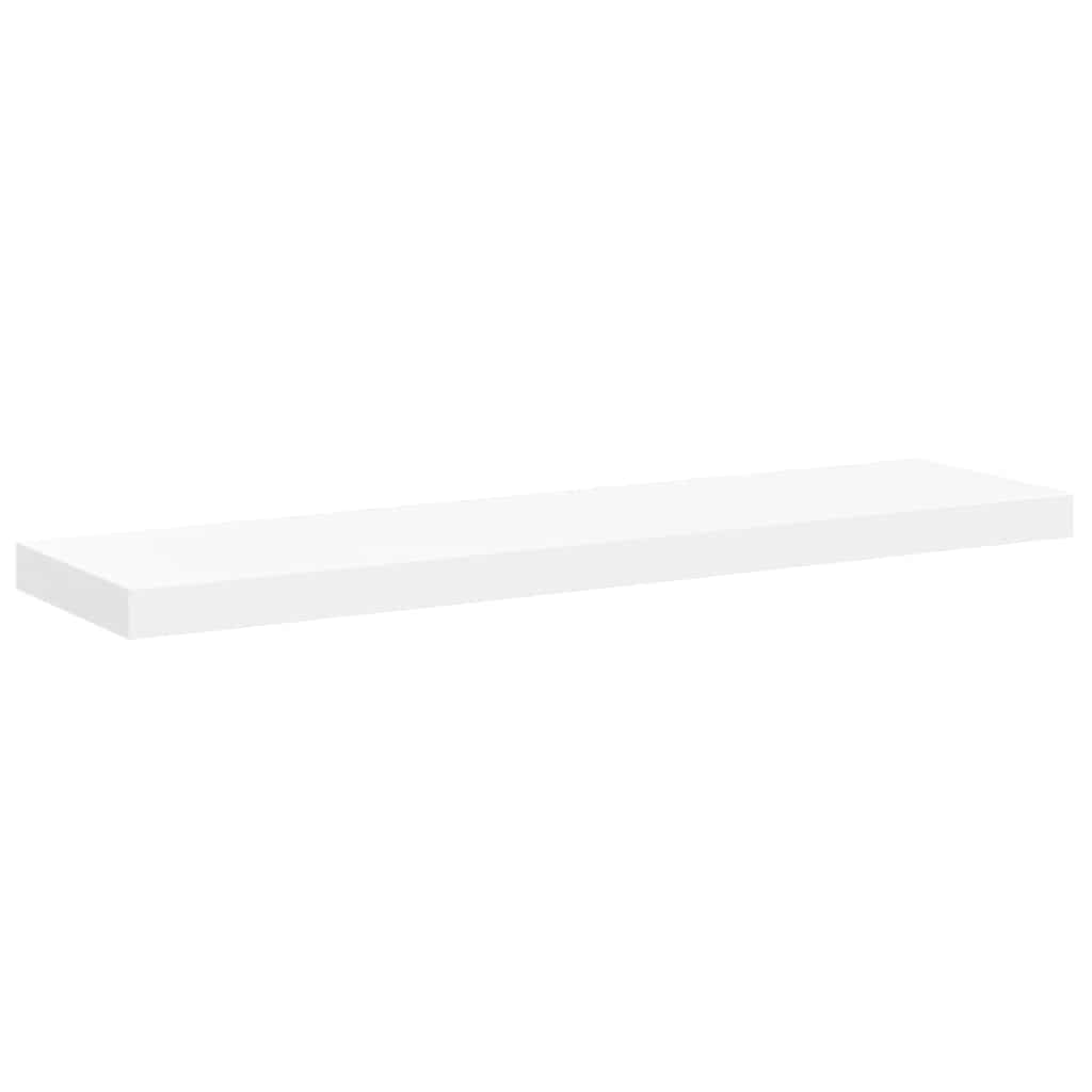 Schweberegale 2 Stk. Weiß 90x23,5x3,8 cm MDF