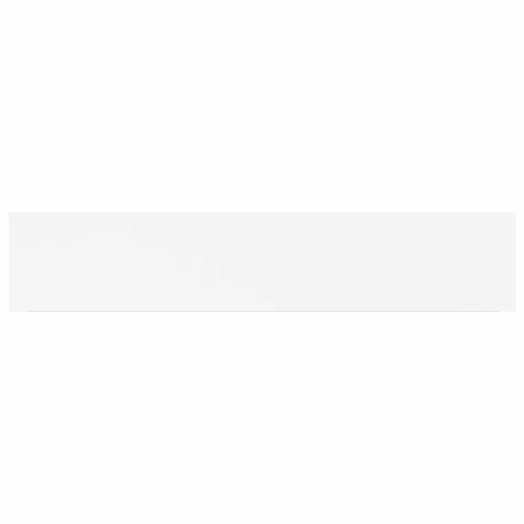 Schweberegale 2 Stk. Weiß 120x23,5x3,8 cm MDF