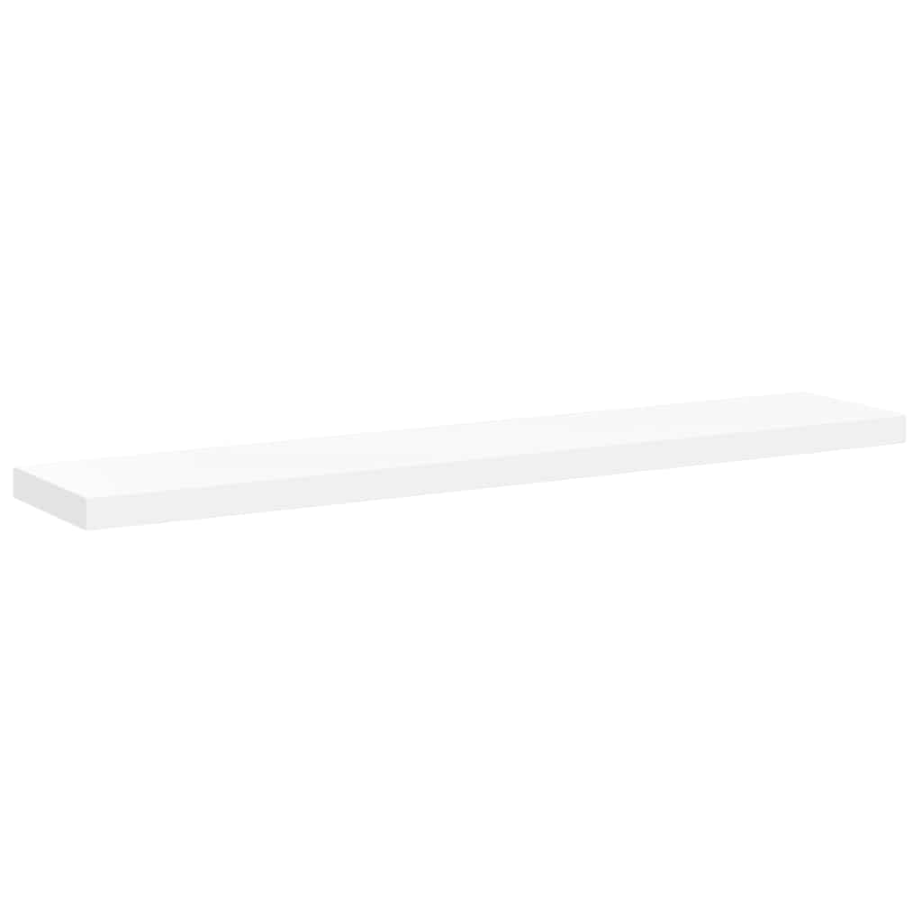 Schweberegale 4 Stk. Weiß 120x23,5x3,8 cm MDF