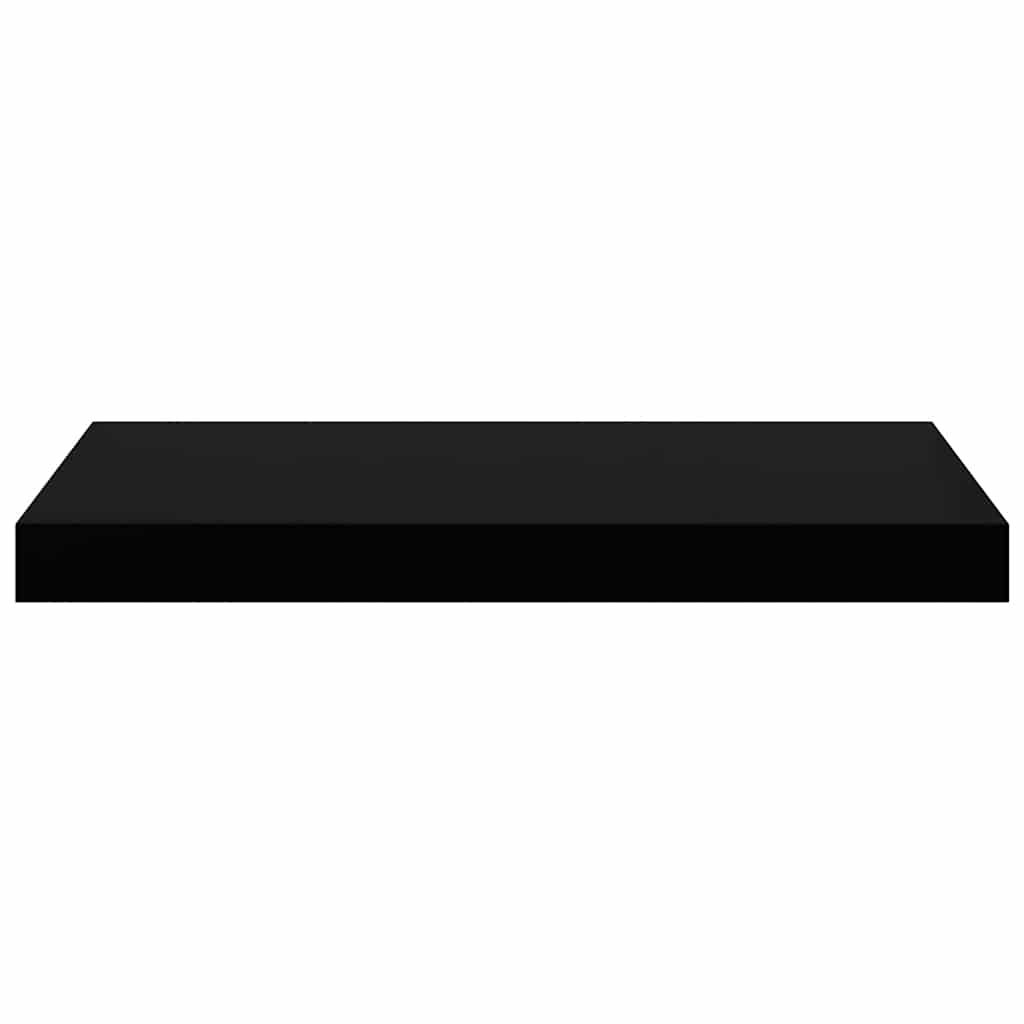 Schweberegale 4 Stk. Schwarz 50x23x3,8 cm MDF